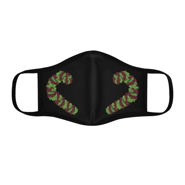 Cany Cane Smoke [Fitted Polyester Face Mask]