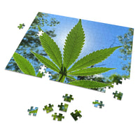 Cannabis Leaf Halo [252 Piece Puzzle]